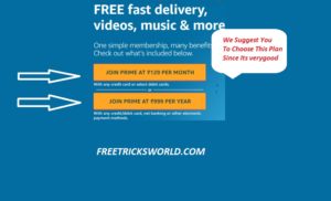 amazon prime account free plan for india