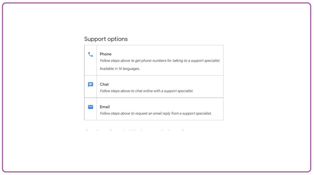 Google Admin Console Support