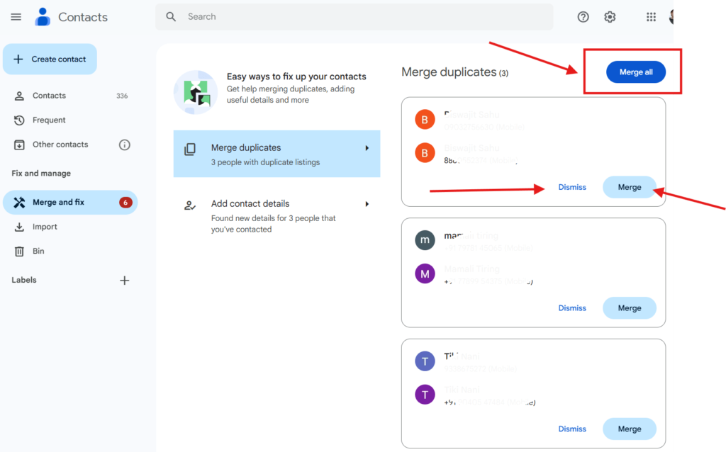 How To Merge Gmail Duplicate Contacts