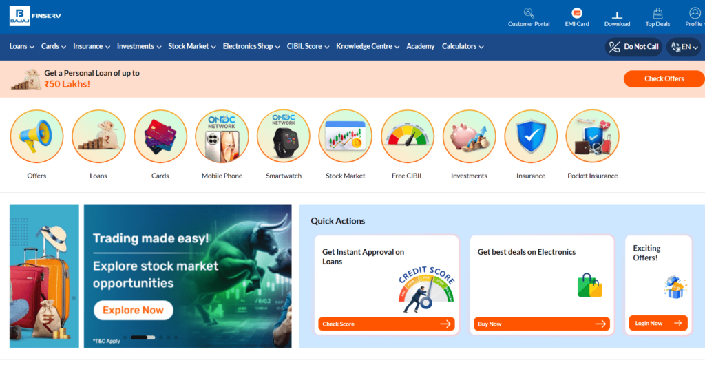 bajaj markets health insurance