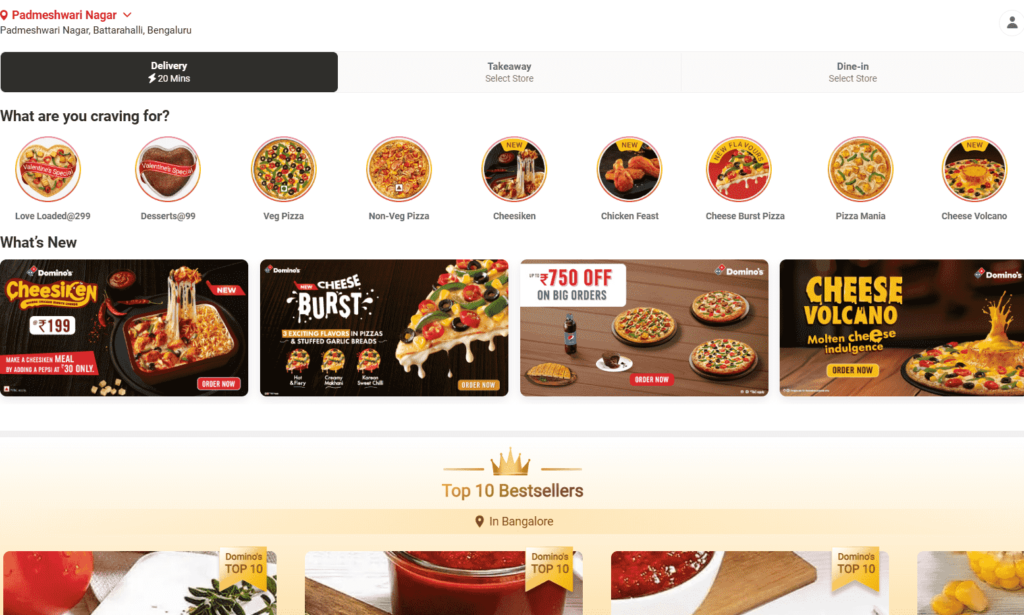 dominos-Best Food Ordering Apps in India